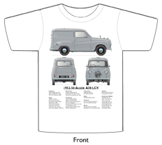 Austin A30 Van 1954-56 T-shirt Front